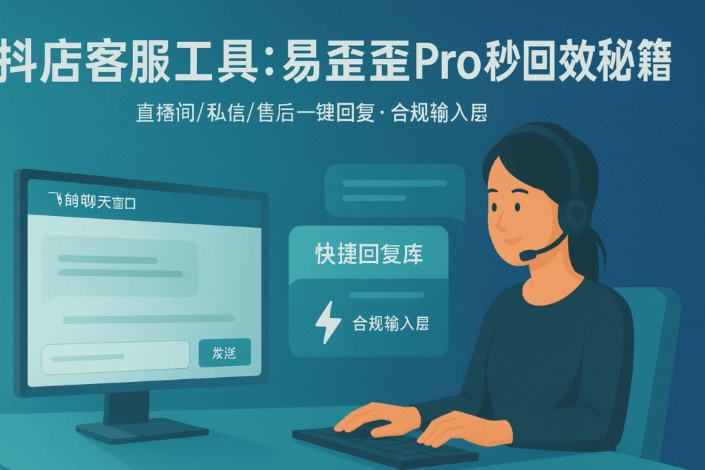 易歪歪Pro作为一款抖店客服工具,其快捷回复功能可以无缝集成抖音电商后台,提升直播客服效率。