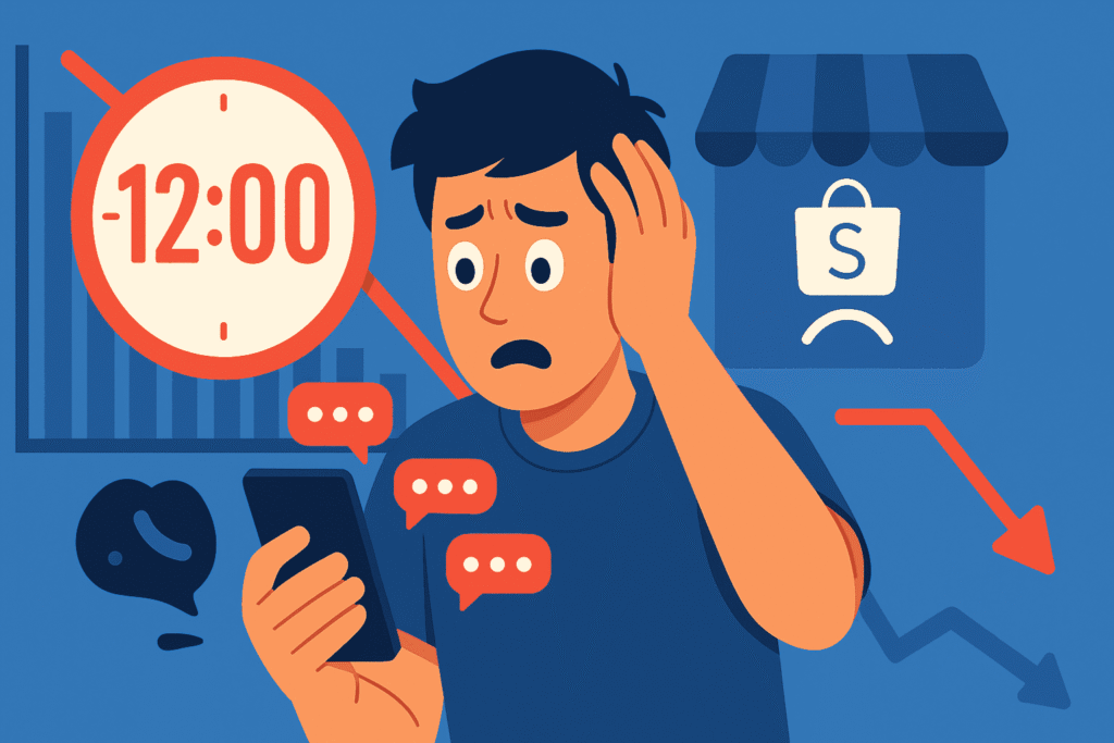 Shopee卖家因12小时聊聊回应率(CRR)考核而感到压力。