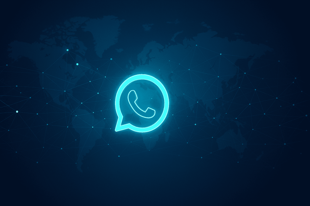 全球范围内WhatsApp作为跨境电商主要沟通渠道的抽象网络图